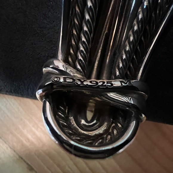 David Yurman Crossover Cuff bracelet sterling silver with box - Picture 7 of 12